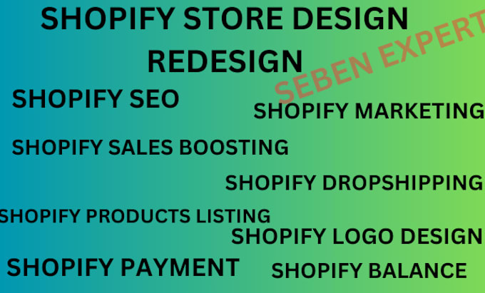 Gig Preview - Shopify design and redesign ecommerce store creation marketing sales boosting