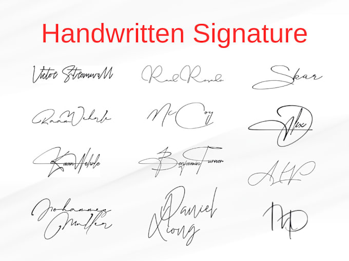 Bestseller - do real artistic handwritten signature logo, calligraphy, photography, autograph