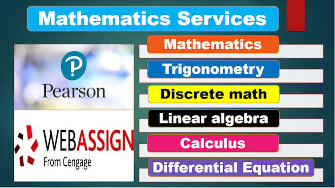 Gig Preview - Be your tutor of linear algebra mathematics  differential equation calculus math