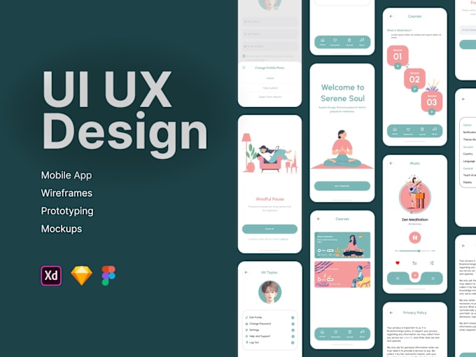 Gig Preview - Do UX UI design, mobile app design in figma