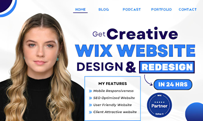 Gig Preview - Create wix website development, build wix website design, wix website redesign