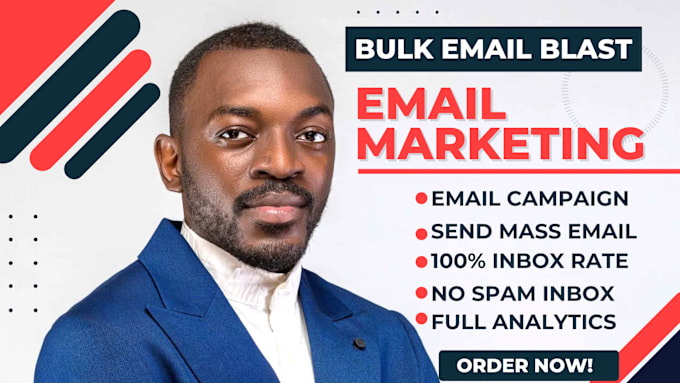 Gig Preview - Blast bulk email campaign, send bulk email blast, send mass emails with no spam