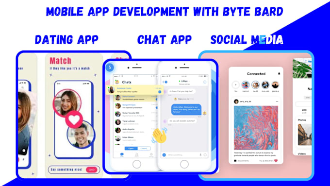 Bestseller - develop social chat app, dating app like tinder, social media app, livestreaming