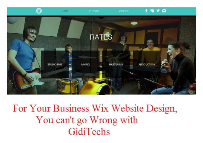 Gig Preview - Professionally design your business website on wix