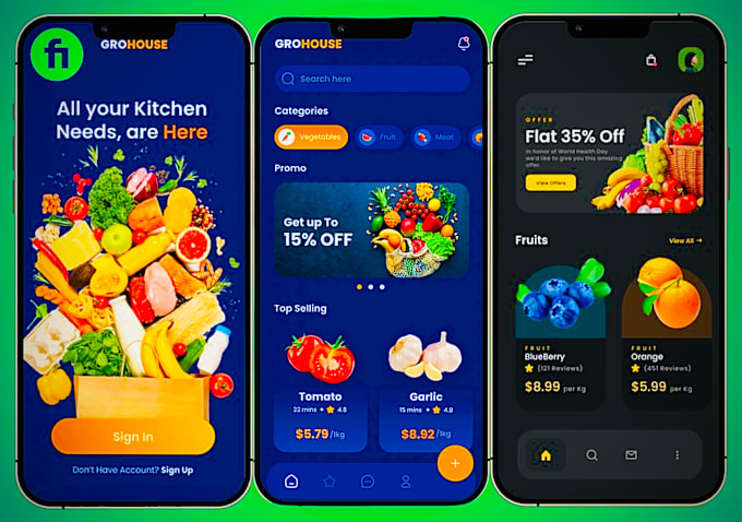 Gig Preview - Build grocery app, food delivery app, pharmacy app, shopping app