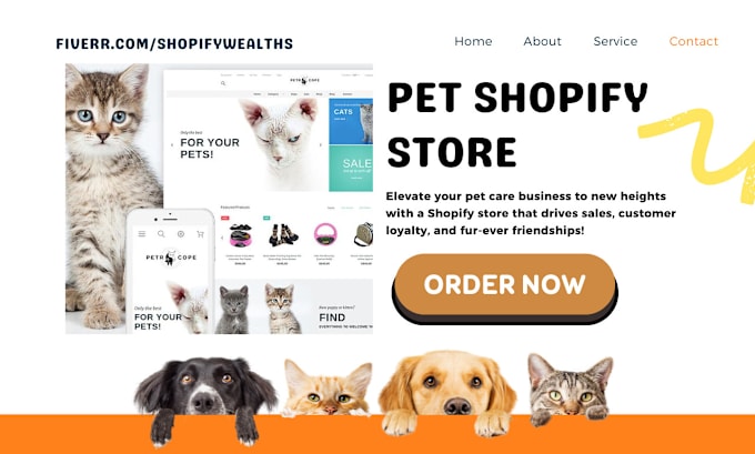 Bestseller - design a profesional pet care, pet accessories shopify store pet grooming store