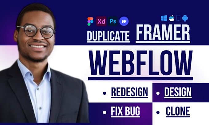 Bestseller - clone duplicate website to webflow website fix bug figma to framer design