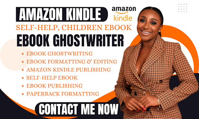 Gig Preview - Do book editing, self help ebook, formatting amazon kindle, and ebook writer