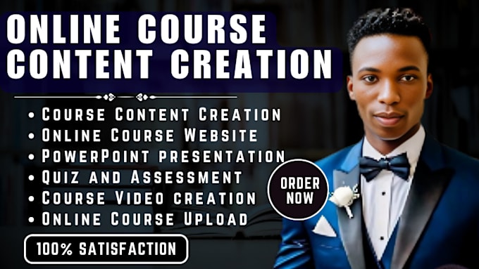 Gig Preview - Write online course content upload course to kajabi thinkific wix course website