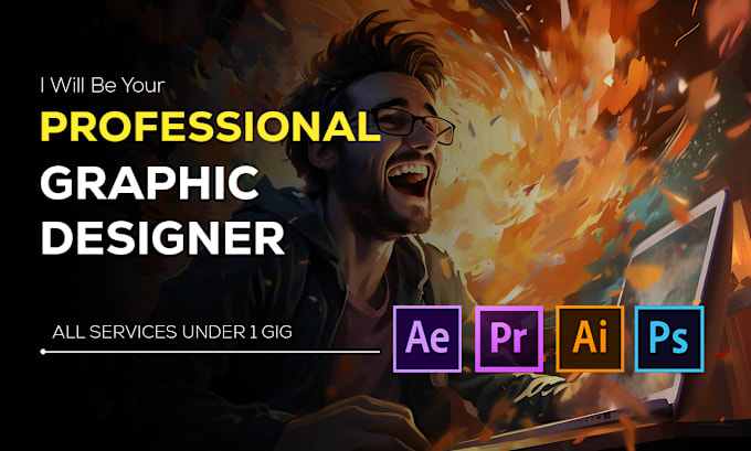 Gig Preview - Be your professional graphic designer