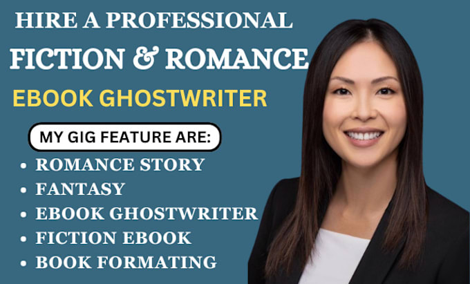 Gig Preview - Be your ebook ghost writer, fantasy, erotic story, fiction ebook writer