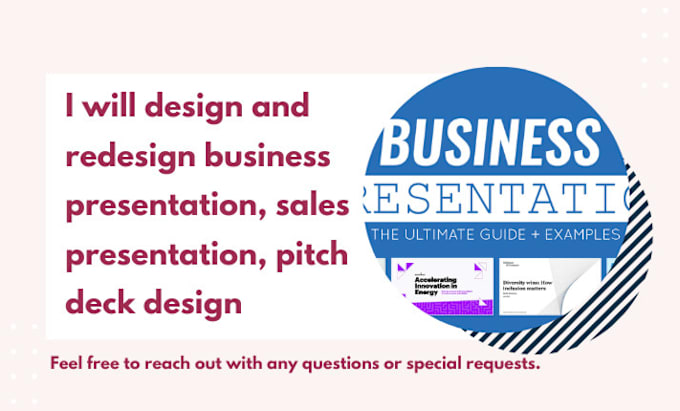 Gig Preview - Design and redesign business presentation, sales presentation, pitch deck design