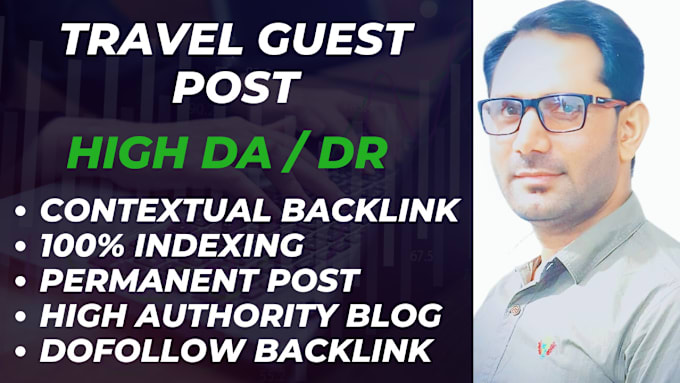 Gig Preview - Do travel guest post on high da travel blog with contextual backlinks