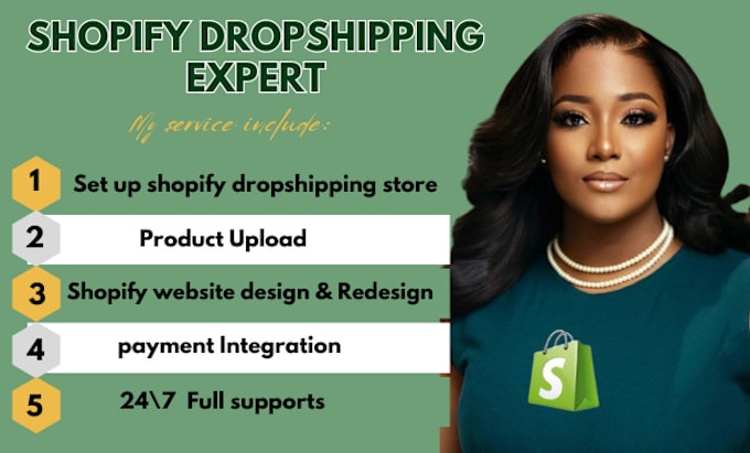 Gig Preview - Shopify website design, shopify store redesign,shopify dropshipping store