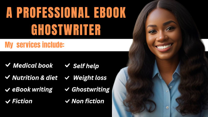 Gig Preview - Ghostwrite medical ebook, self help, health and fitness as an ebook ghostwriter