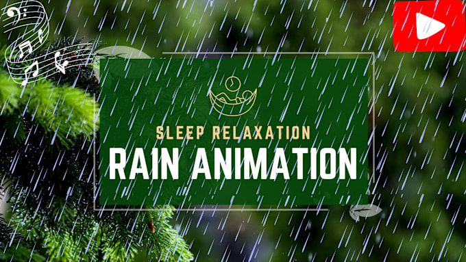 Gig Preview - For youtube make 4k cozy rain animated videos with realxation music, fireworks