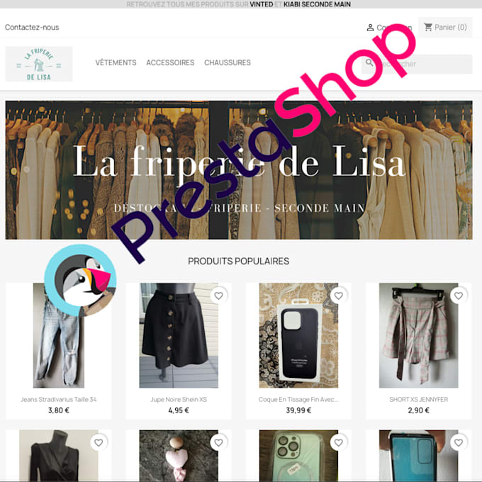 Gig Preview - Créer votre boutique ecommerce prestashop