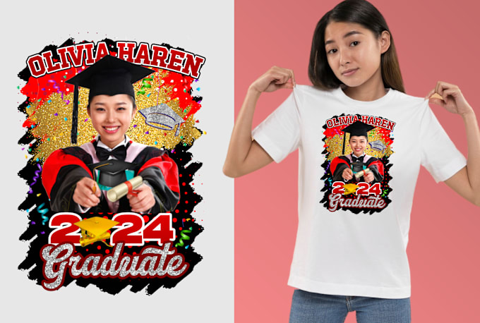 Gig Preview - Design awesome graduation t shirt design