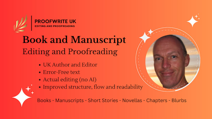 Bestseller - professionally edit and proofread your book or manuscript