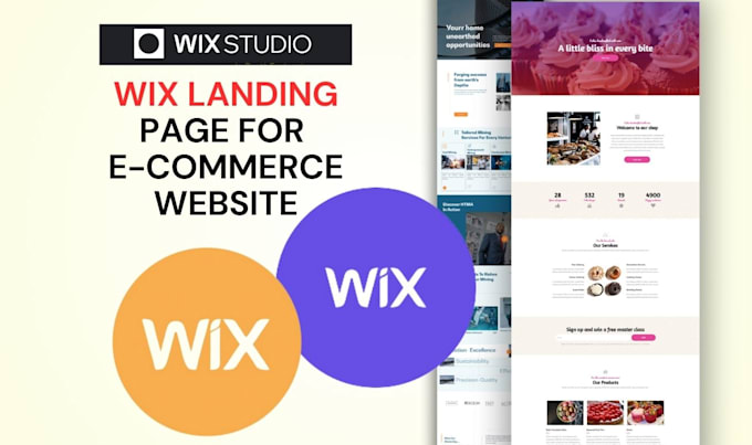 Gig Preview - Do wix landing page for ecommerce website