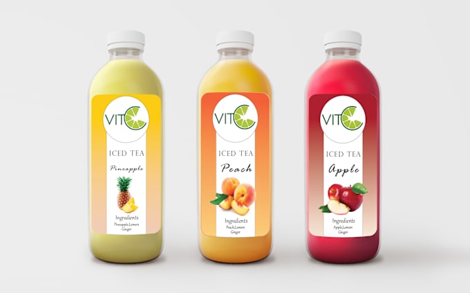 Gig Preview - Design amazing juice labels, bottle labels, beverage and water bottle label