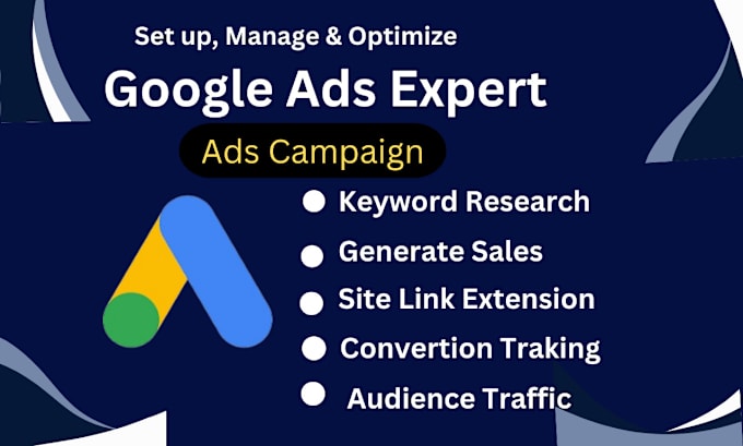 Gig Preview - Setup and manage your google ads adwords PPC campaign