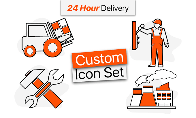 Gig Preview - Design unique custom icon set in 24 hours