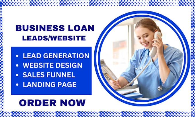 Gig Preview - Business loan leads mca leads business loan website mortgage website