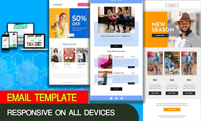 Gig Preview - Create HTML email template, responsive on all devices