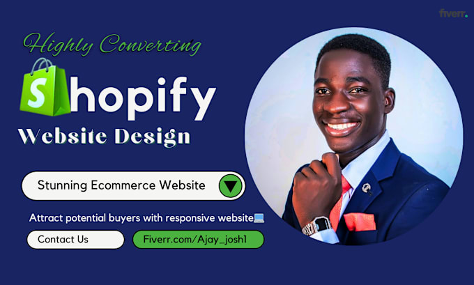 Gig Preview - Highly converting responsive shopify dropshipping website design