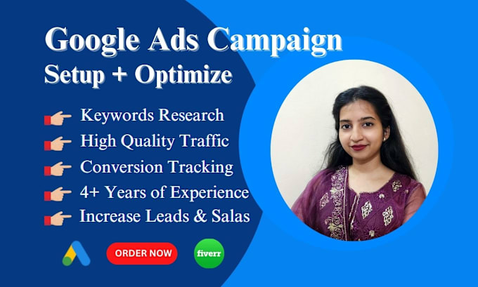 Gig Preview - Setup and manage PPC ads google ads adwords campaigns