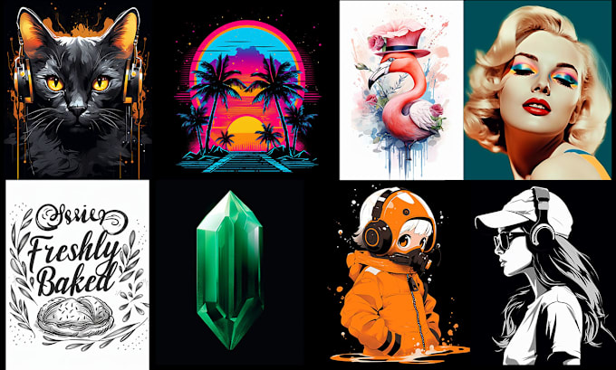 Gig Preview - Design captivating vector graphics for your online store