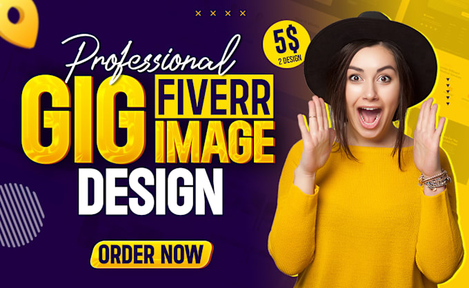 Gig Preview - Design 2 gig picture, gig image, gig cover, fiverr gig picture, fiverr gig image