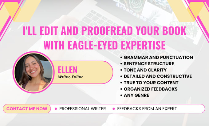 Gig Preview - Be your book editor and proofreader