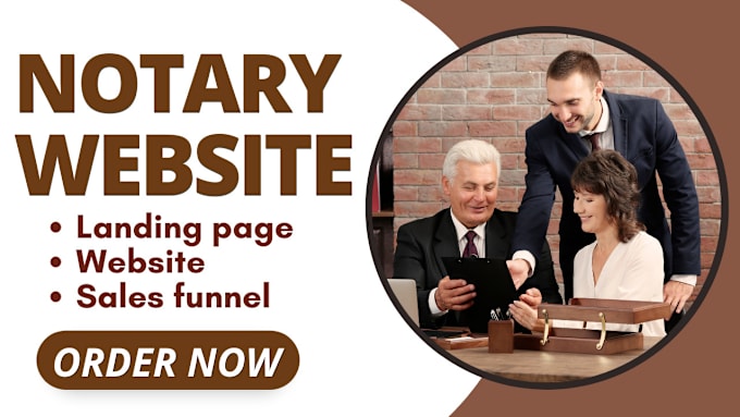 Gig Preview - Build your notary website lawyer website legal website