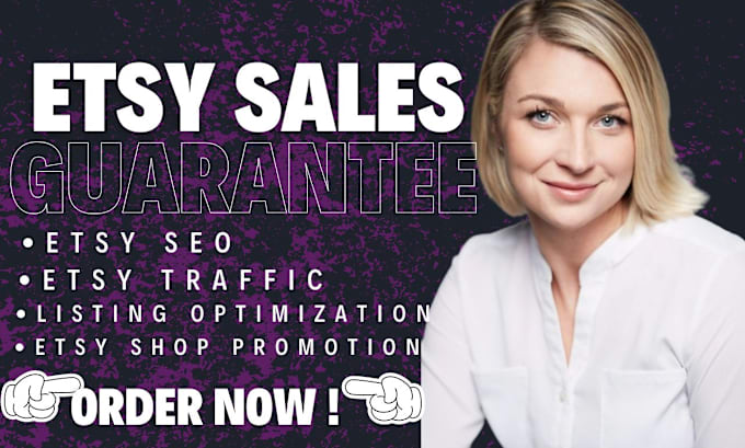 Gig Preview - Do etsy sales guarantee etsy promotion etsy rank for sales