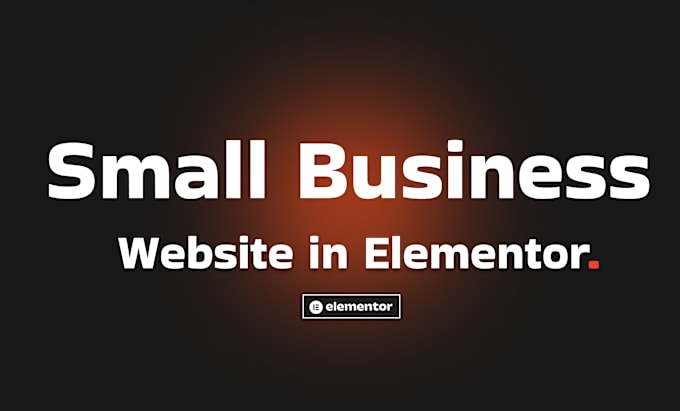 Gig Preview - Responsive elementor website for small business