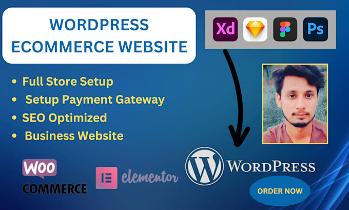 Gig Preview - Create wordpress ecommerce website or store with woocommerce