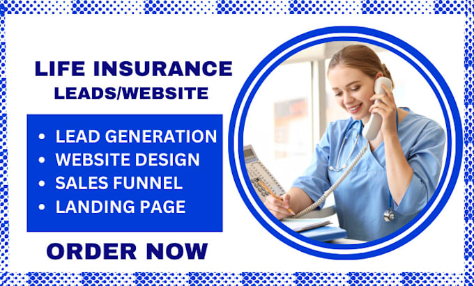 Gig Preview - Life insurance leads final expense leads insurance sales funnel landing page