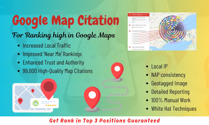 Gig Preview - Boost your local visibility with high quality google map citations