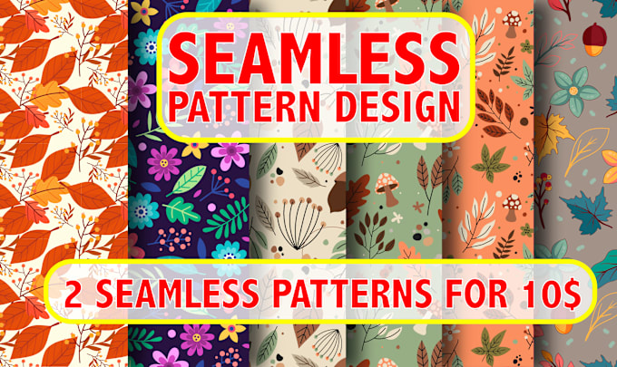 Gig Preview - Create stylish vector seamless pattern designs for you