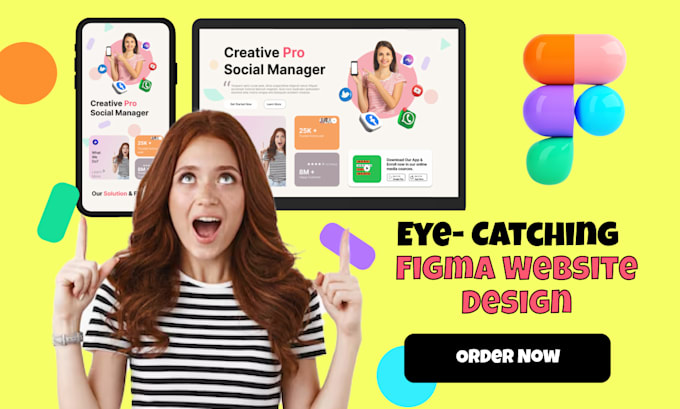 Gig Preview - Create figma website design, figma design website, website ui ux, app ui ux