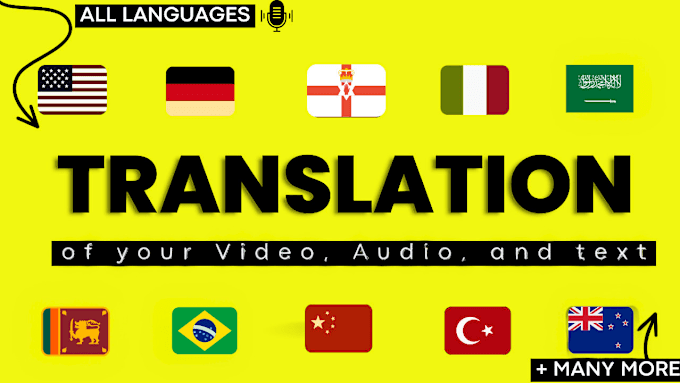 Gig Preview - Translate dub and add subtitles to your video