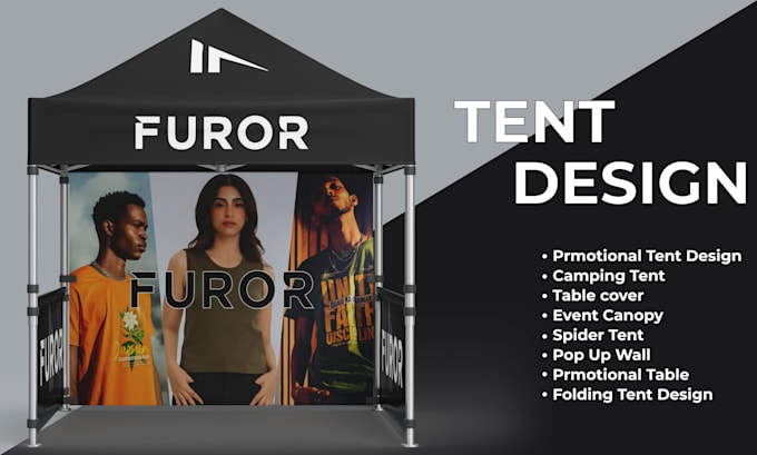 Gig Preview - Design canopy tent  , tablecloth , tent design, table cover