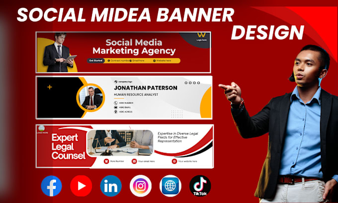 Gig Preview - Design linkedin banner for your page and design facebook cover