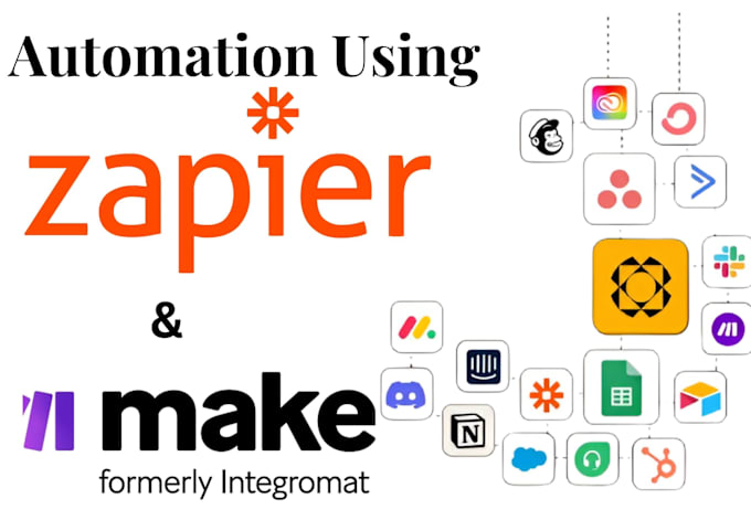 Gig Preview - Do integration or automation using zapier and make com