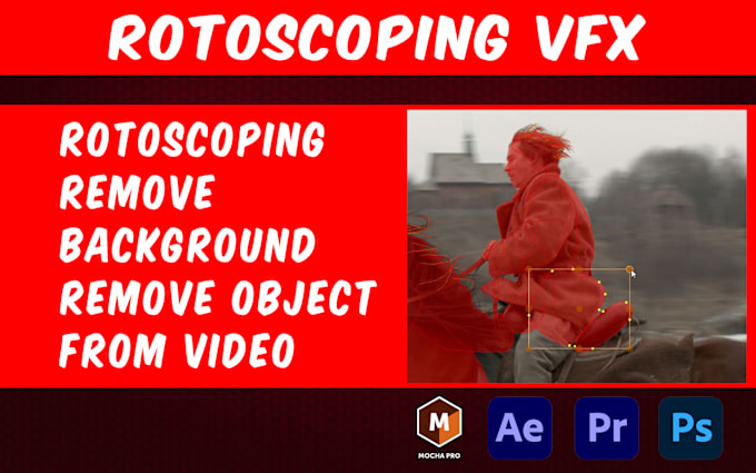 Gig Preview - Vfx artist for rotoscoping, vfx compositing, remove video background