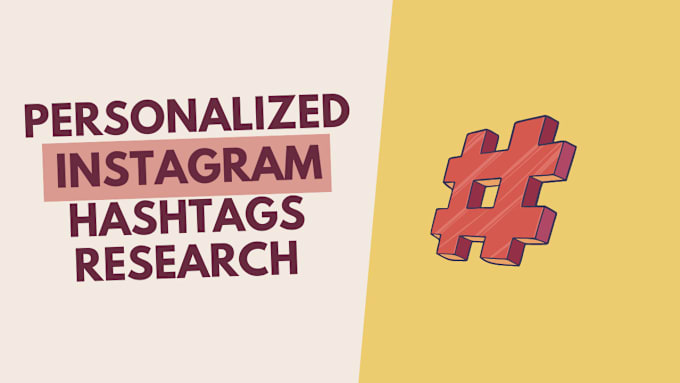 Gig Preview - Research personalized instagram hashtags to grow organically