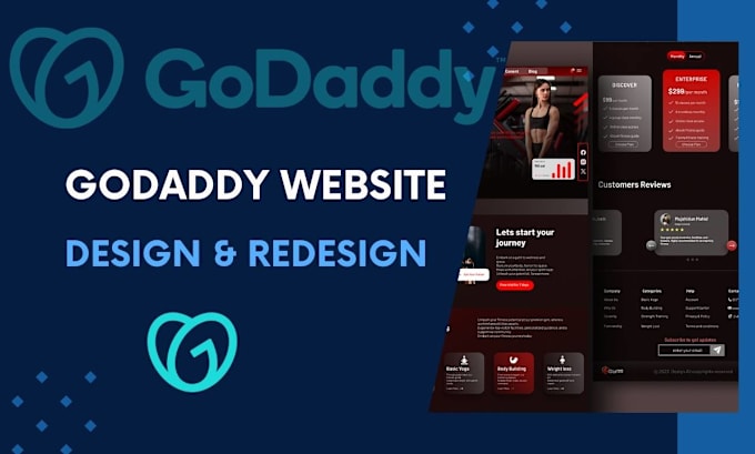 Gig Preview - Design ,redesign and revamp your godaddy website