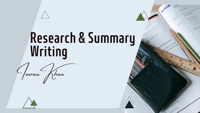 Gig Preview - Assist you in research and summary writing online apa 2000 words 5 pages essay